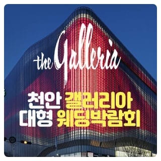 천안 갤러리아 대형 웨딩박람회